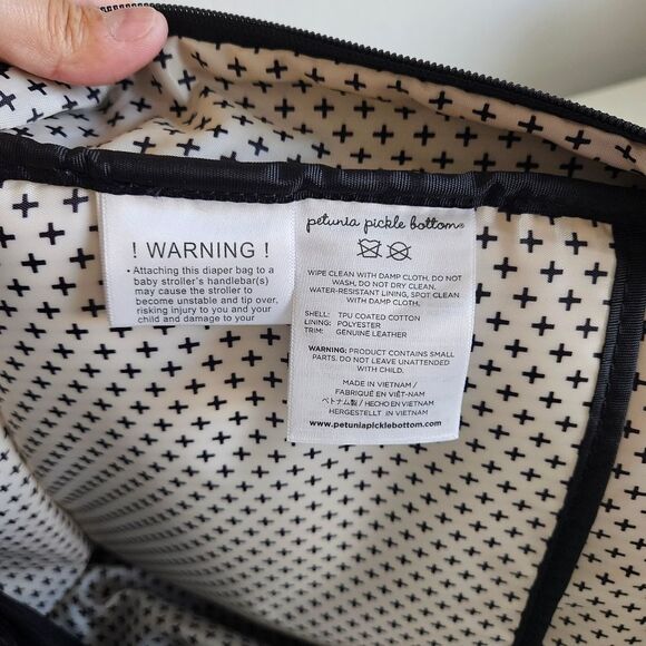 Petunia Pickle Bottom | Meta Baby Bag Backpack in Black Matte Canvas Unisex - Picture 13 of 15